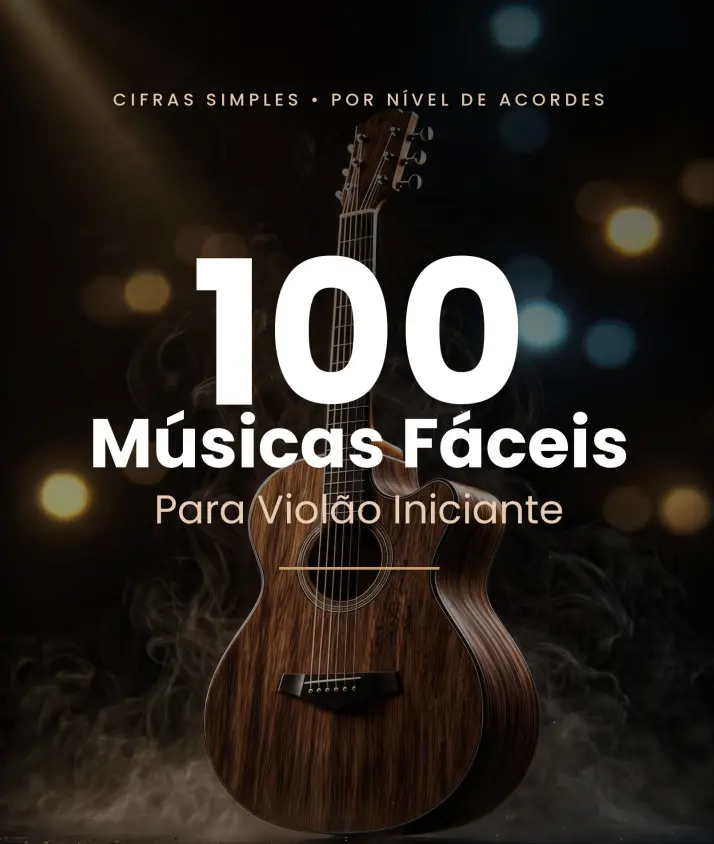 Capa do e-book Cifra Fácil com mais de 100 músicas fáceis para violão iniciante